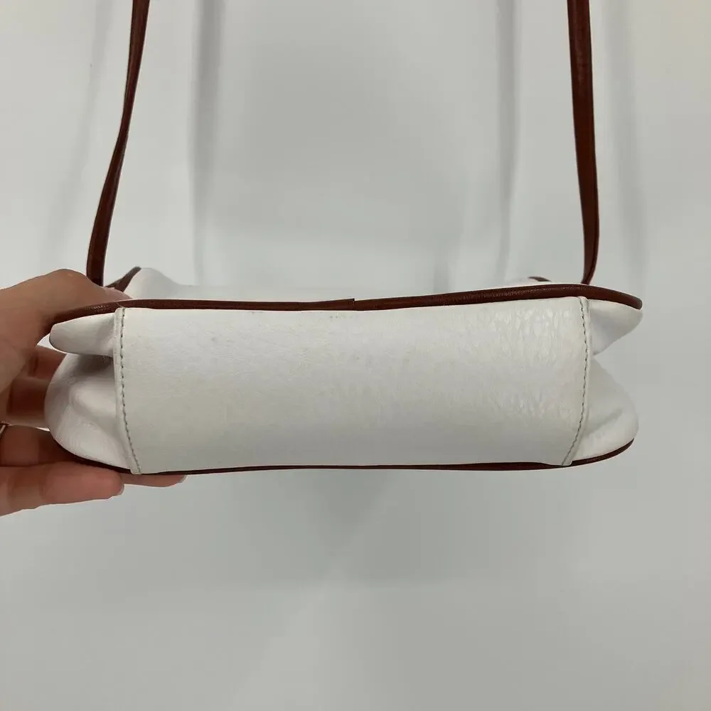 Vintage white brown